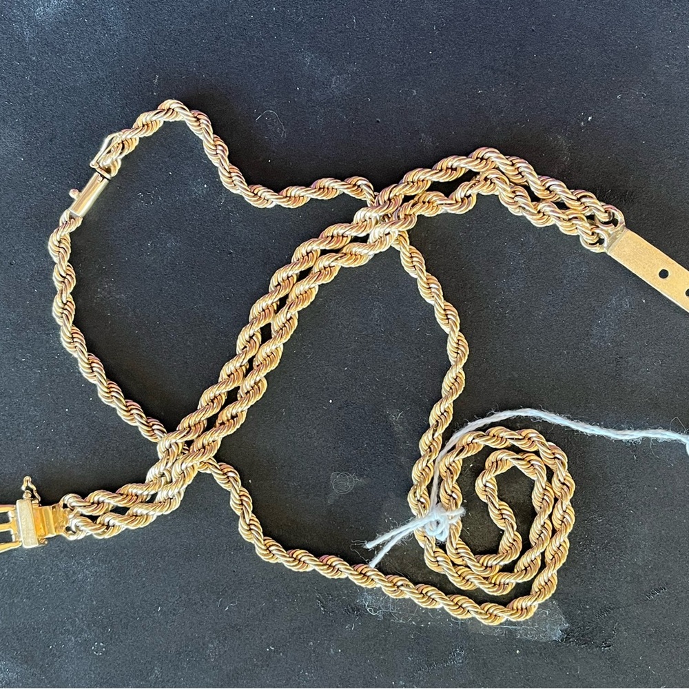 14k ROPE BRACELET custom made - Picture 8 of 9